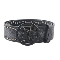 Alternative Snake Skin Leather Studded Designer Belt